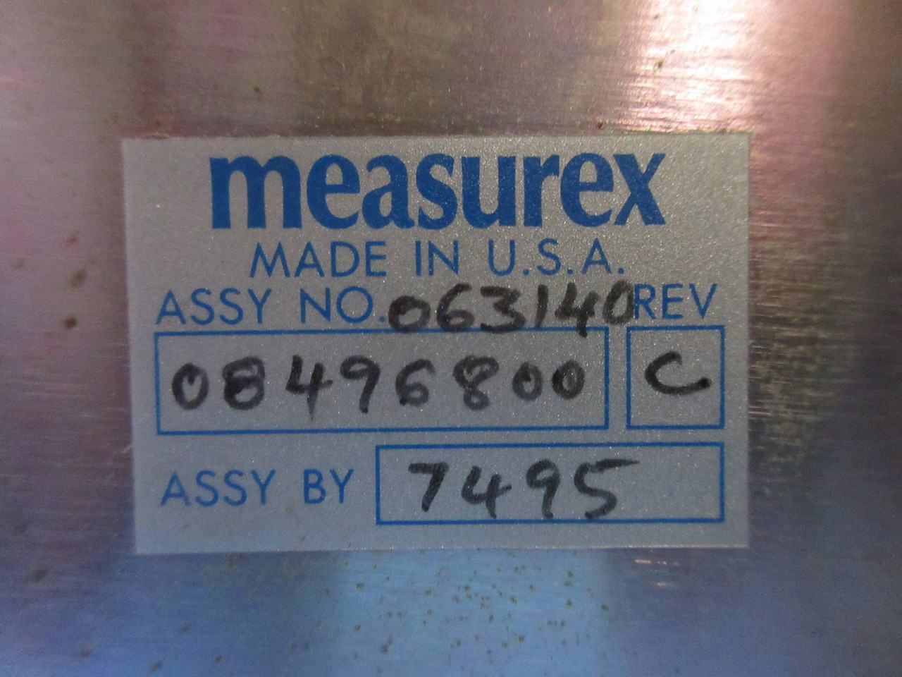Measurex 08496800 Rev C 12-Slot Chassis Rack Serial Com Backplane 05356500 (TK3885-1)