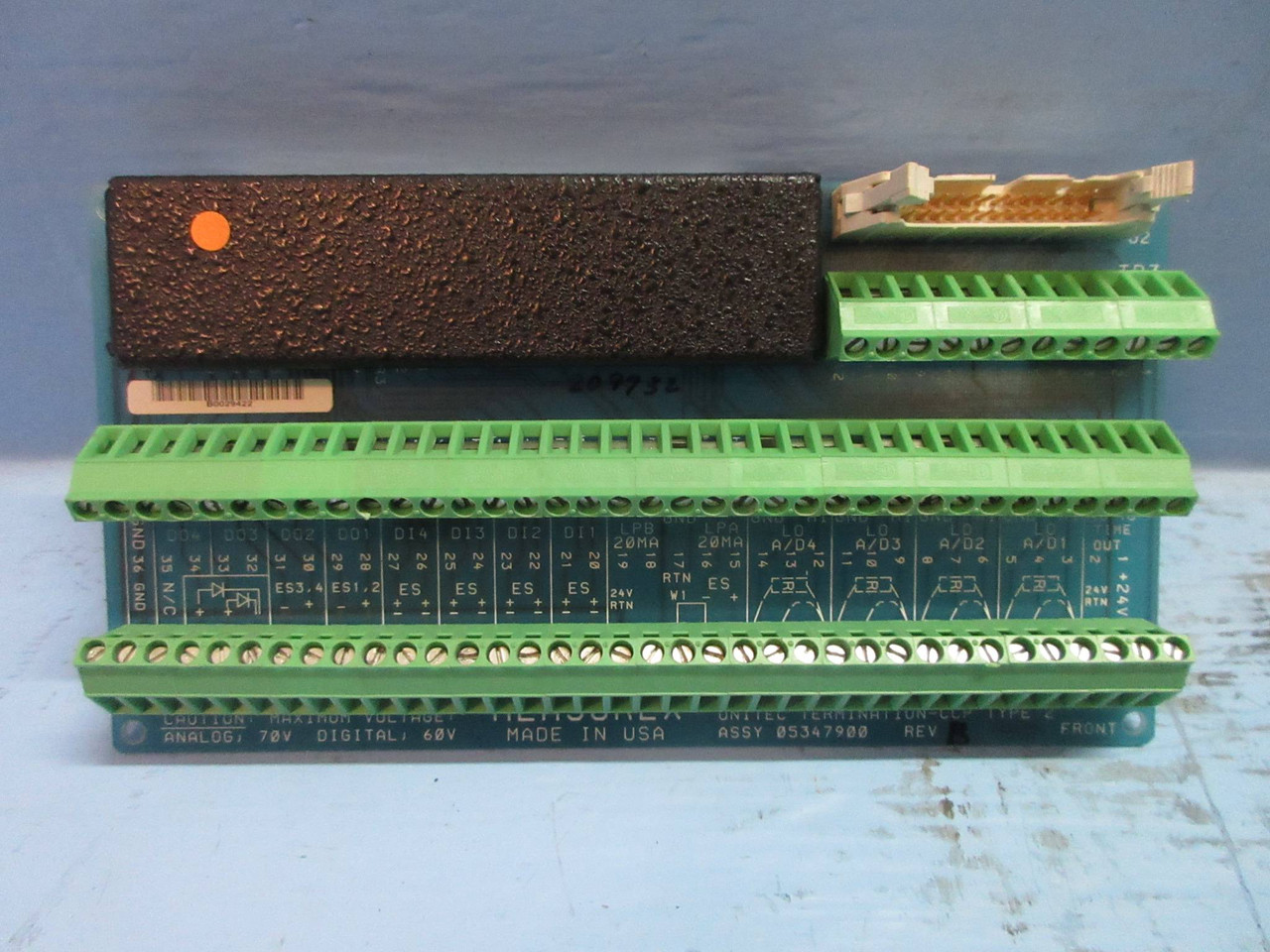 Measurex 05347900 Rev. B Unitec Termination - CCP Type 2 Module Board PLC (TK3897-4)