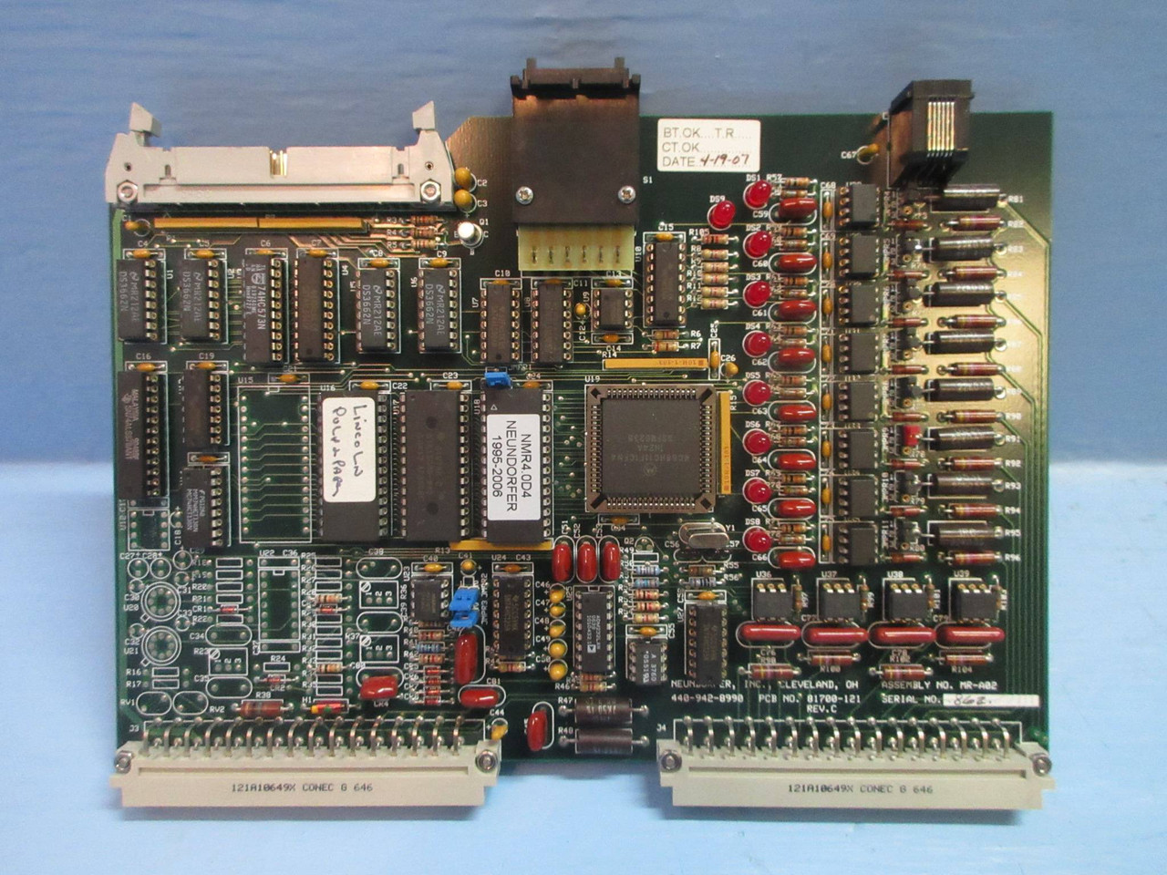 Neundorfer 81700-121 Rev. C Circuit Board PCB PLC MR-A02 MicroRap Module (TK3920-1)