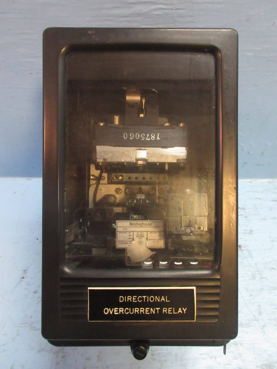 Westinghouse 1875568 Type CR-7 Directional Overcurrent Relay 60Hz 4-12 Amp 120V (TK3941-2)