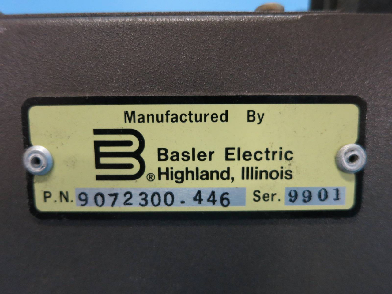 Basler Electric 90-72300-446 Model MOC2-899 Motor Operated Control Potentiometer (DW0770-4)