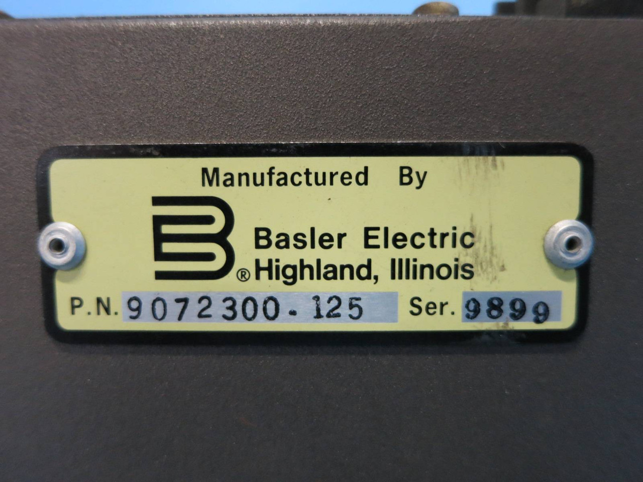 Basler Electric 90-72300-125 Model MOC2-803 Motor Operated Control Potentiometer (DW0769-3)