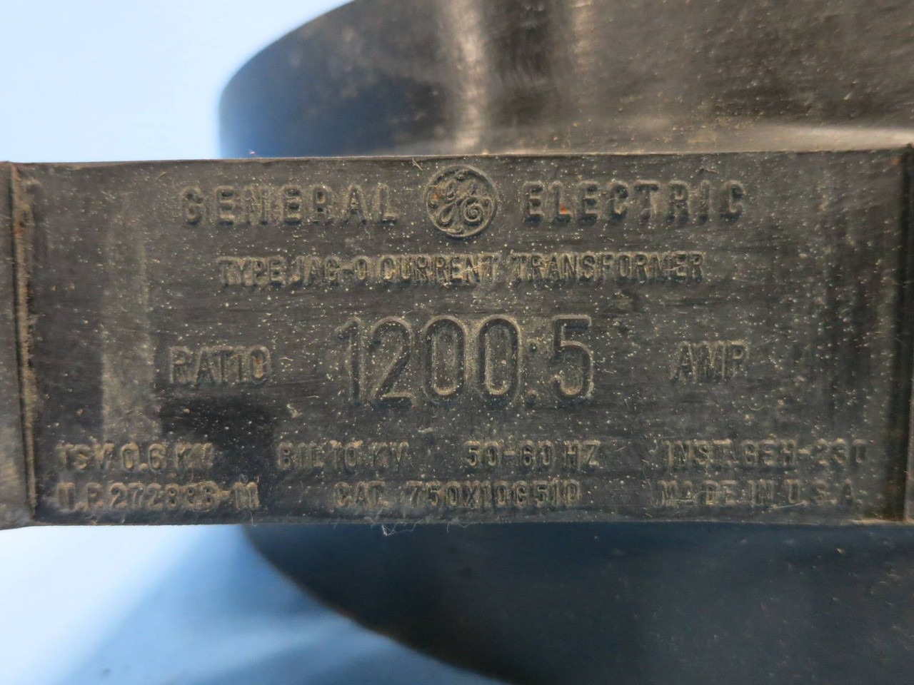 GE 750X10G510 Current Transformer Type JAG-0 Ratio 1200:5A CT General Electric (DW0809-3)