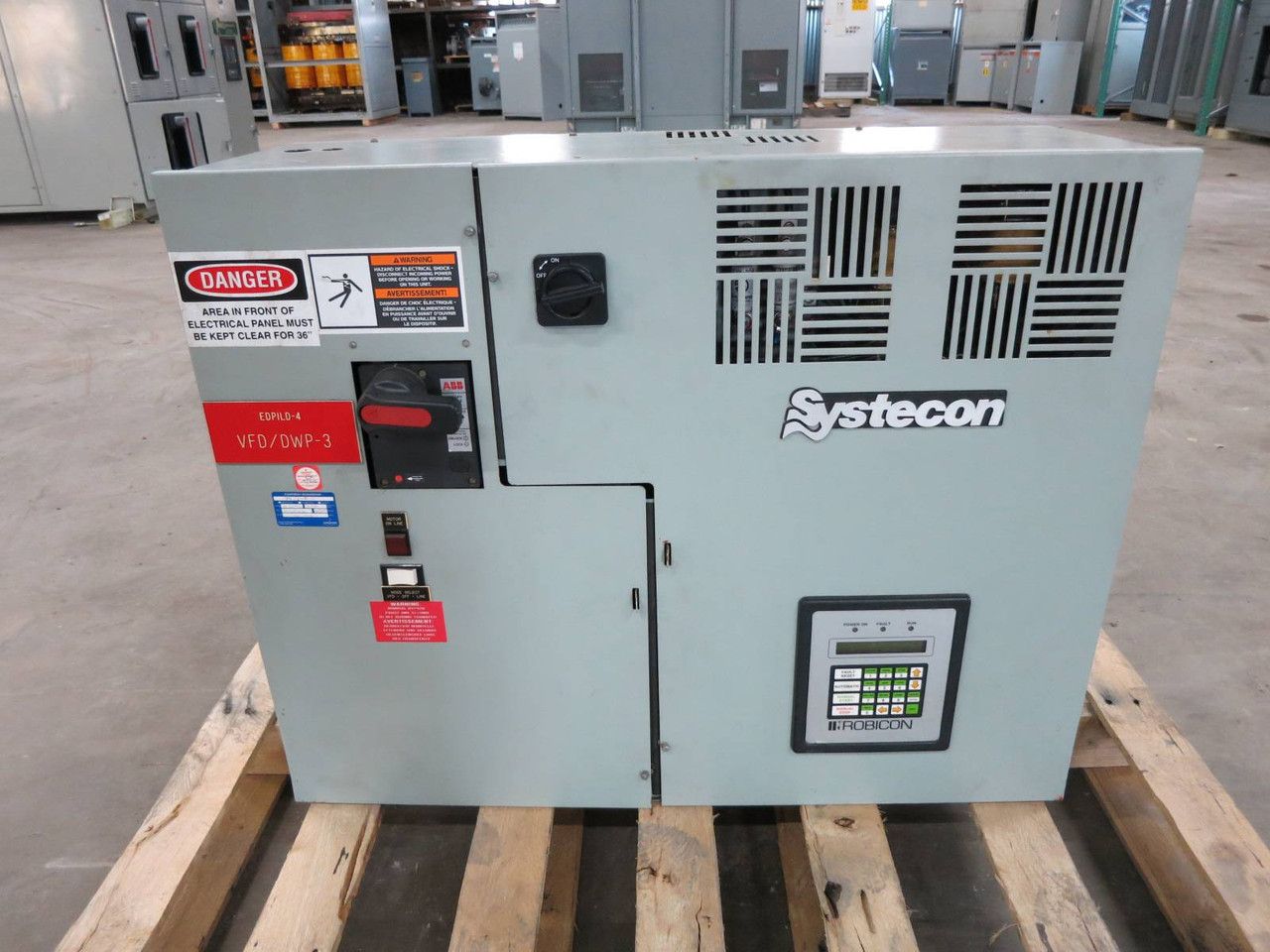 Siemens Robicon ID-454GT 40 HP 3PH Variable Speed VS Drive P457904 460V Systecon (DW0813-2)