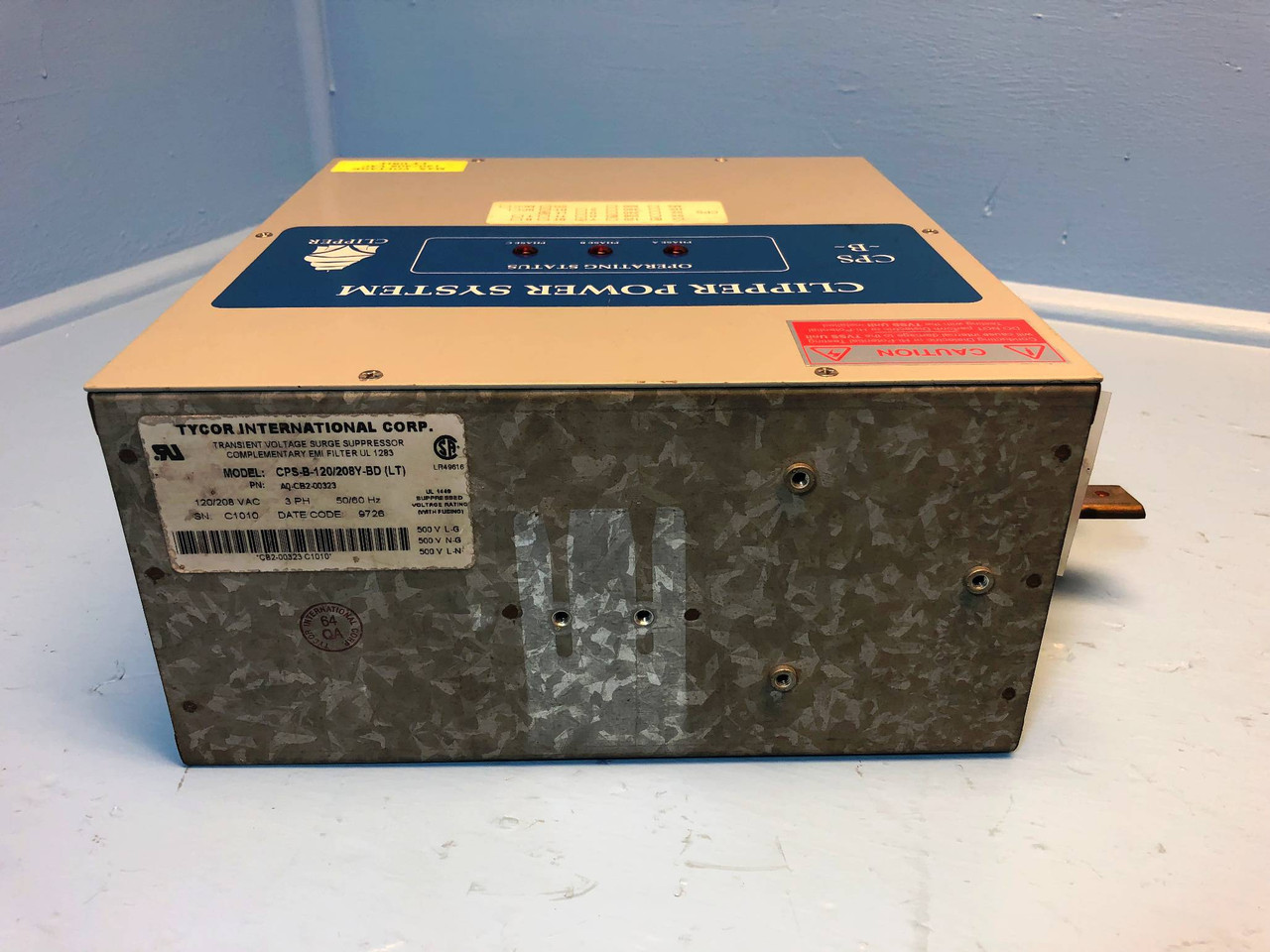 Clipper Power Systems Tycor CPS-B-120/208Y-BD (LT) Surge Suppressor 3PH 120/208V (EM2906-1)