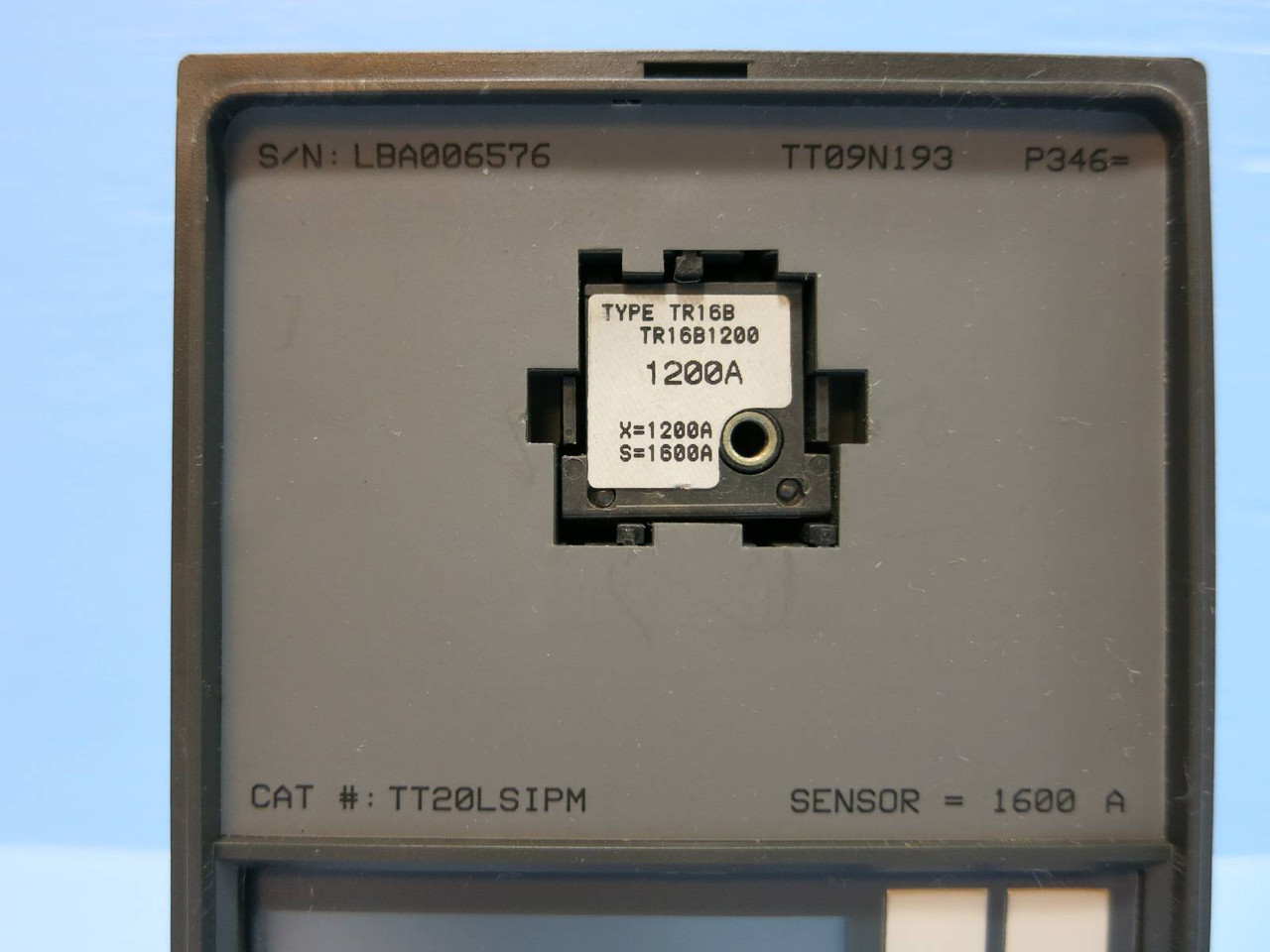 General Electric TT20LSIPM 1600A MicroVersaTrip PM Programmer Trip LSI TR16B1200 (NP1969-1)