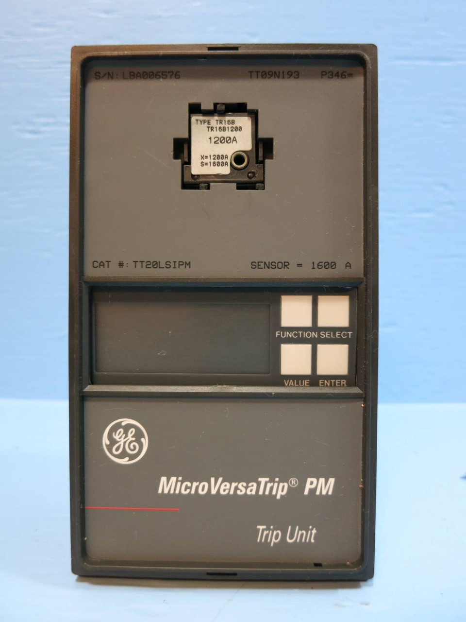 General Electric TT20LSIPM 1600A MicroVersaTrip PM Programmer Trip LSI TR16B1200 (NP1969-1)