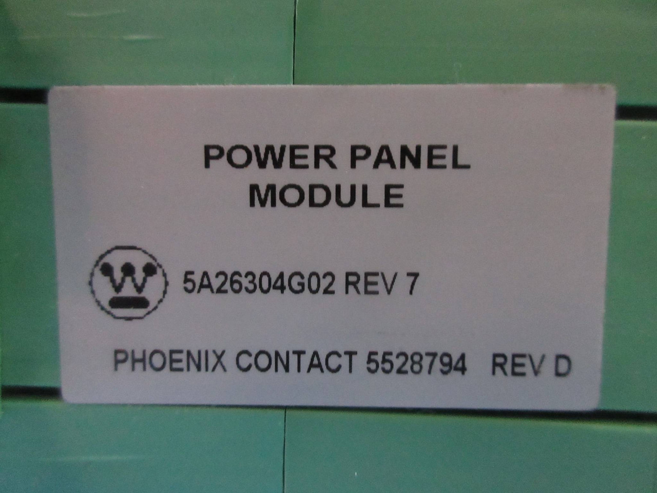 Westinghouse 5A26304G02 Rev. 7 Power Panel Module PLC Board (TK4037-1)