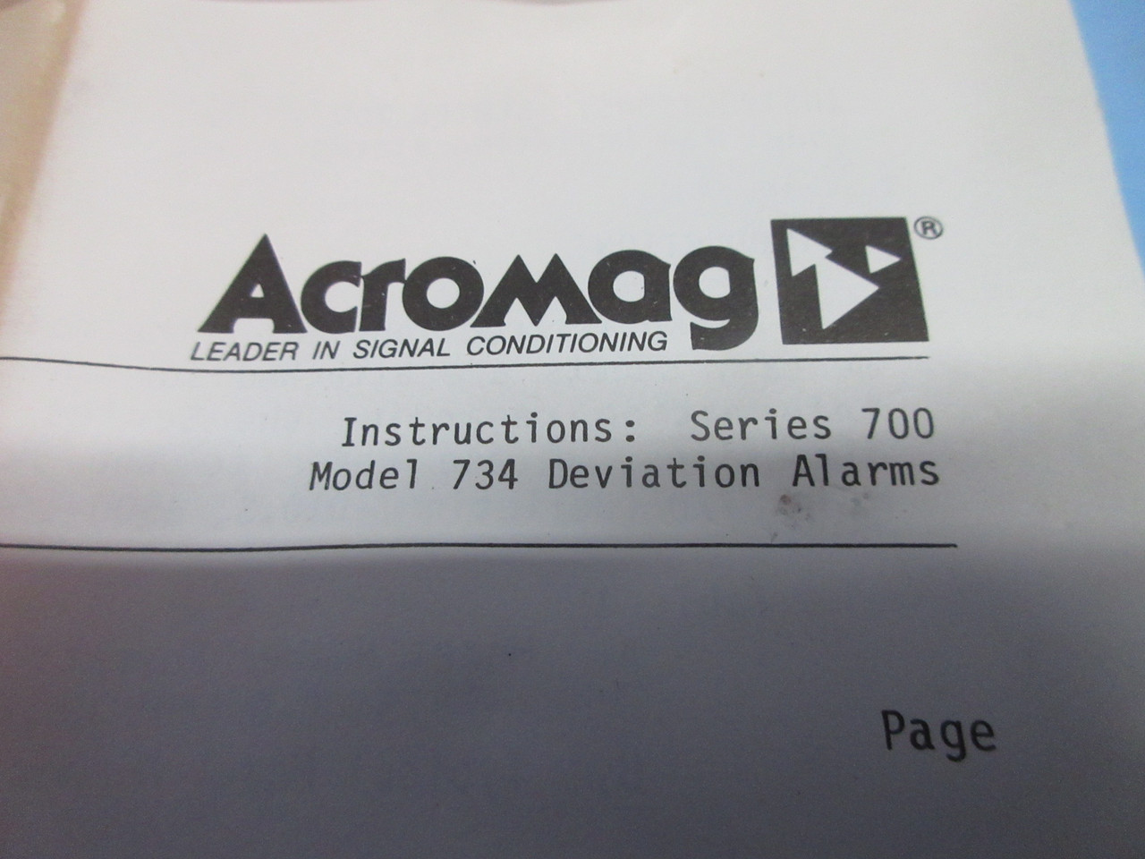 NEW Acromag 734-C-5G Series 700 Model 734 Deviation Alarm PLC Board NIB (TK4071-1)