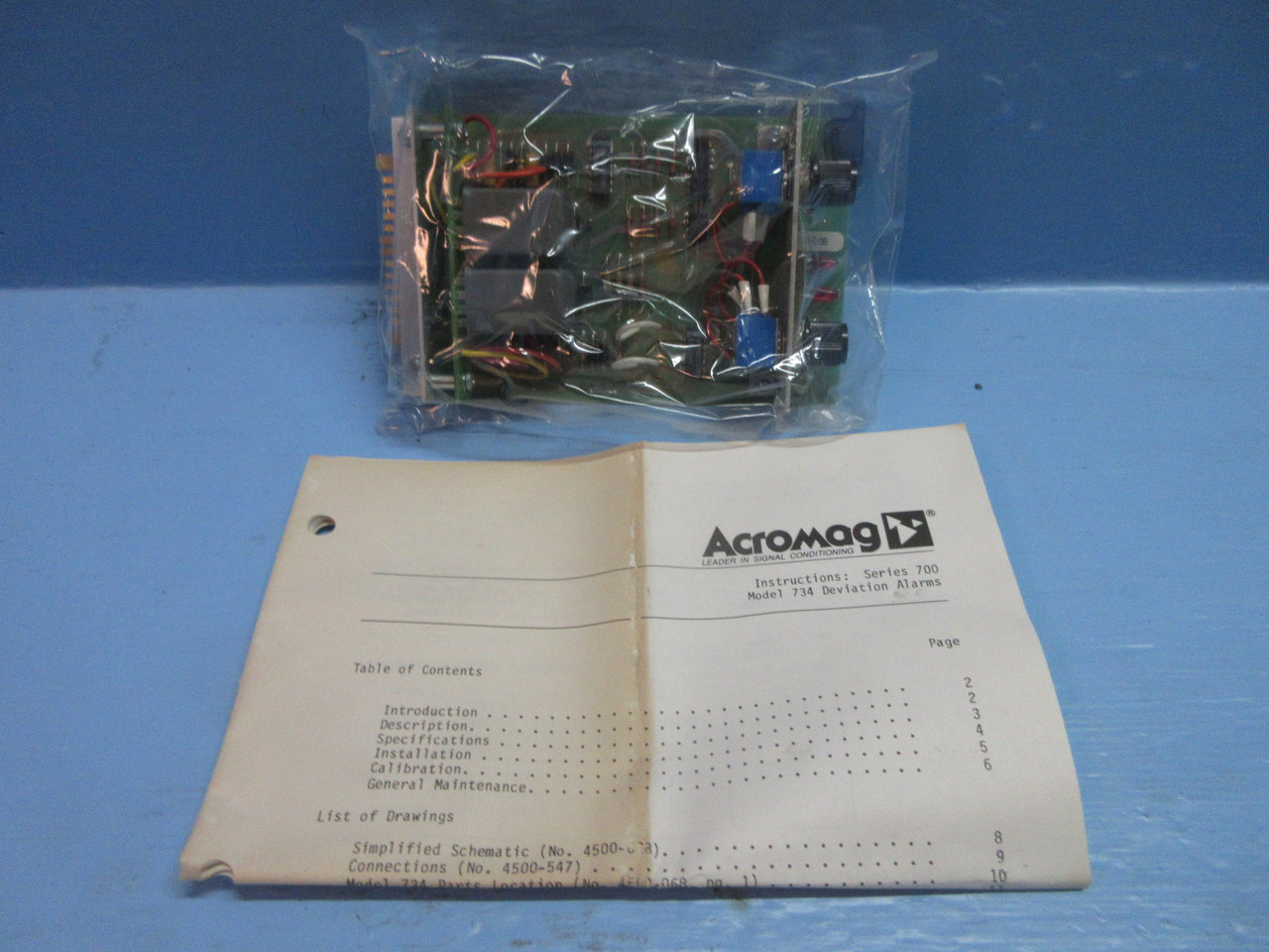 New Acromag 734-C-5G Series 700 Model 734 Deviation Alarm PLC Board NIB (TK4071-1)