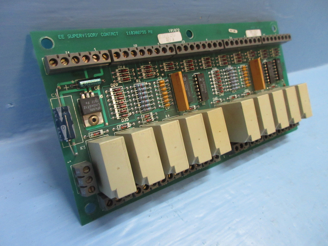 Powerware 101072957 Rev. A EE Supervisory Contact Circuit Board 118302755 PLC (TK4085-1)