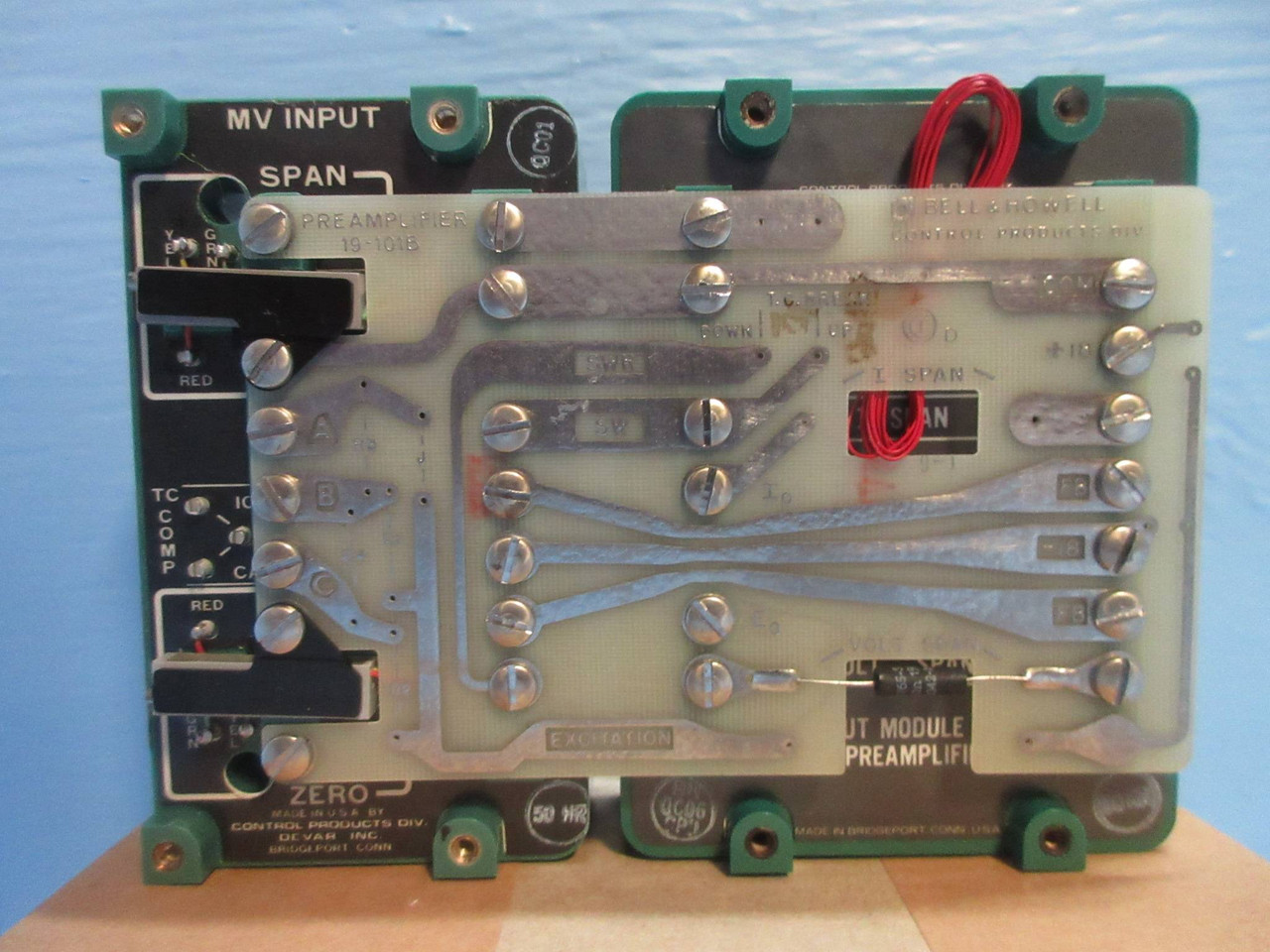 NEW Bell & Howell 19-101B Board & mV Output 380715-01 and Input Module 222420-01 (TK4087-2)