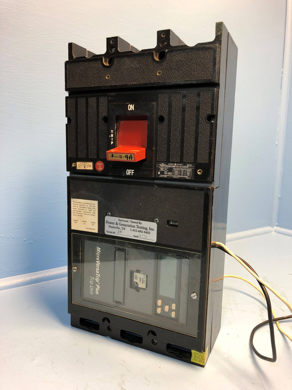 Image of GE THJ9VF26 600 Amp LSIG Breaker C206LSIGR 600A Trip/Plug TR6B General Electric