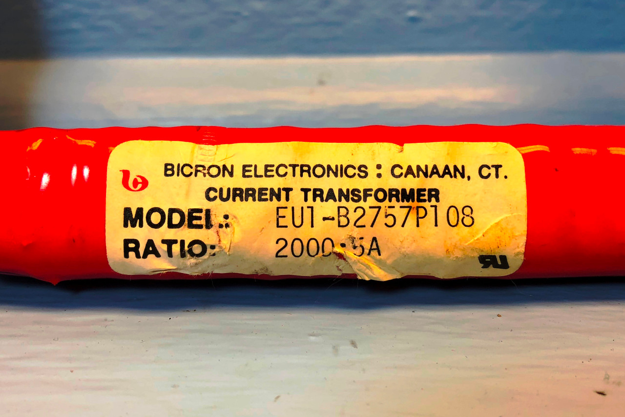 Bicron Electronics EU1-B2757P108 CT Current Transformer Ratio 2000:5A Amps (EM2933-8)