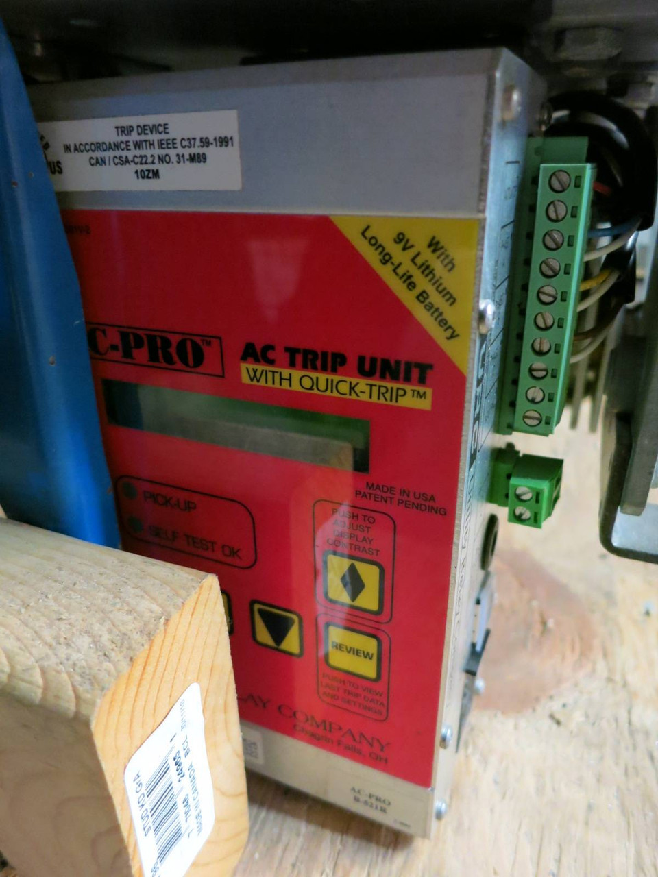 GE AKR-5A-30H-1 800A MO Air Breaker AC-PRO Trip Unit B-521R General Electric (PM2863-1)