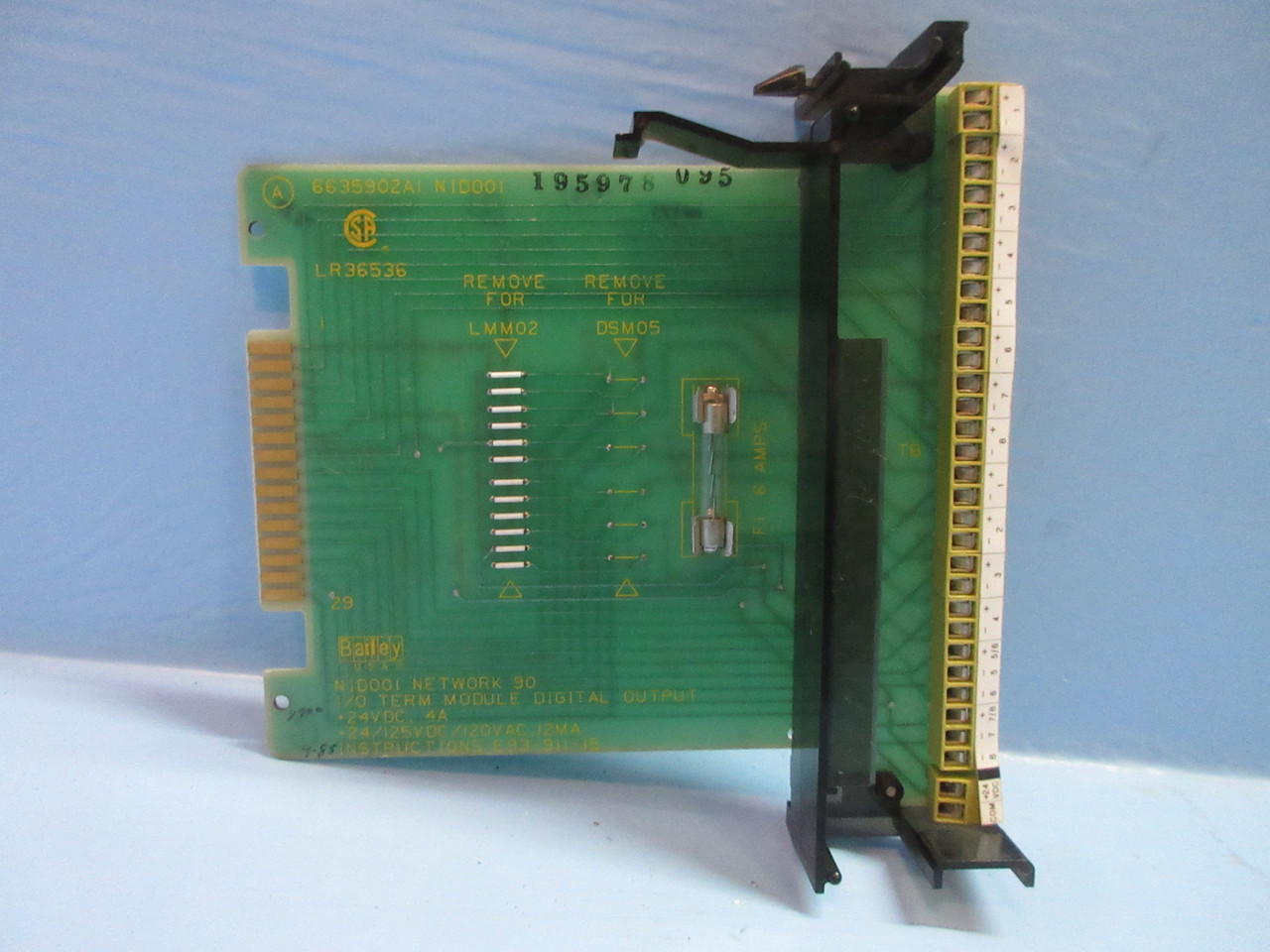 Bailey NIDO01 Network 90 I/O Term Digital Output Module 6635902A1 ABB No Cover (TK4127-1)