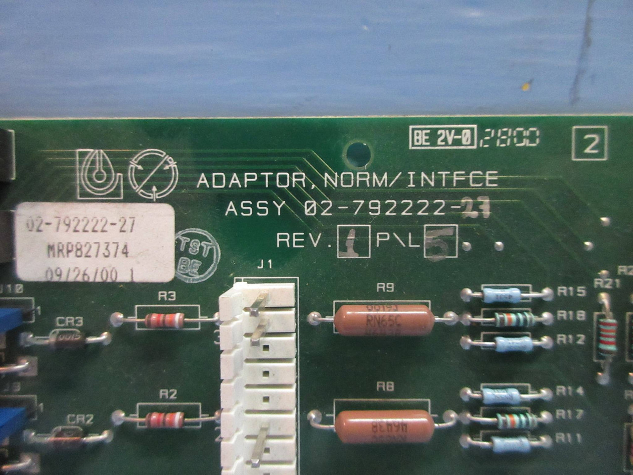 Liebert Emerson 02-792222-27 Rev. 1 Adaptor Norm / Interface Board PLC (TK4142-1)
