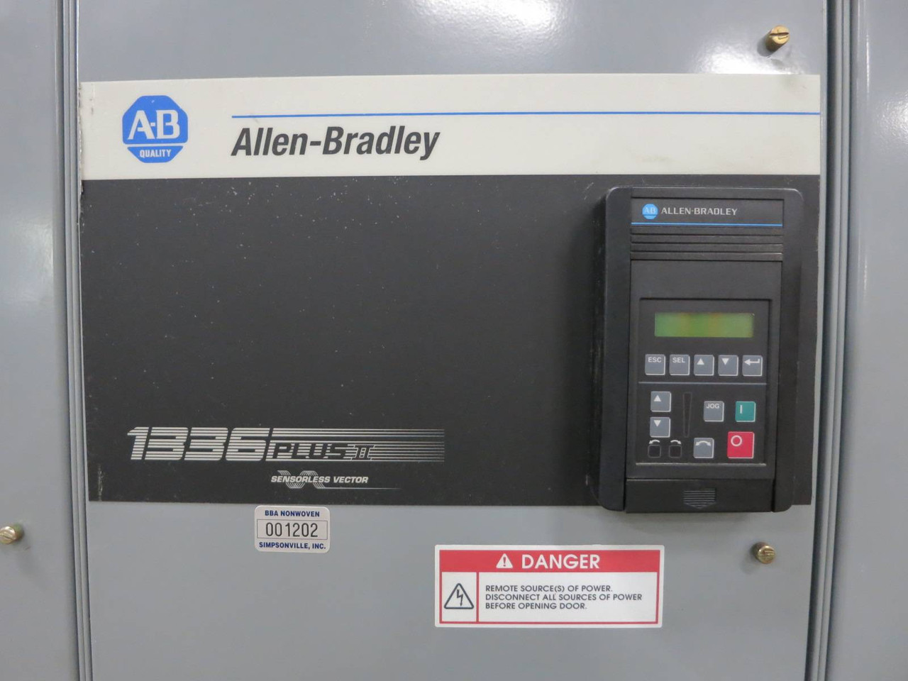 Allen Bradley 1336F-BP250-AN-EN-L6-NCM 300 HP AC VS Drive 1336FBP250 Bypass (NP2004-1)