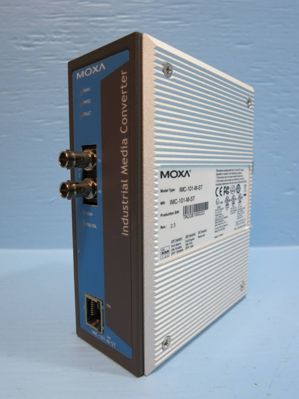 Moxa IMC-101-M-ST Industrial Media Converter IMC101MST 100M Ethernet Fiber (NP2005-124)