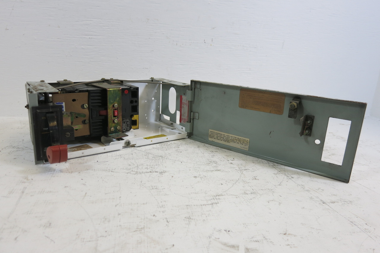 General Electric GE 8000 50 Amp Breaker Type 6" MCC Feeder Bucket 50A THED136050 (TK4167-4)