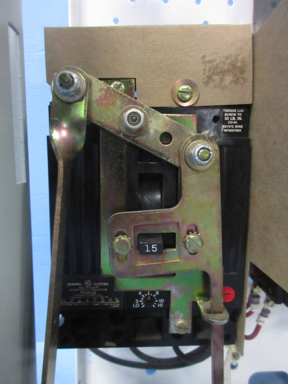 General Electric GE 8000 Size 1 Starter 15 Amp Breaker Type 18" MCC Bucket 15A (TK4182-154)