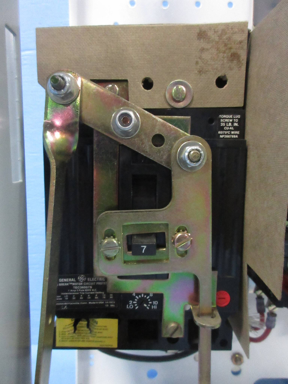 General Electric GE 8000 Size 1 Starter 7 Amp Breaker Type 18" MCC Bucket 7A TEC (TK4181-91)