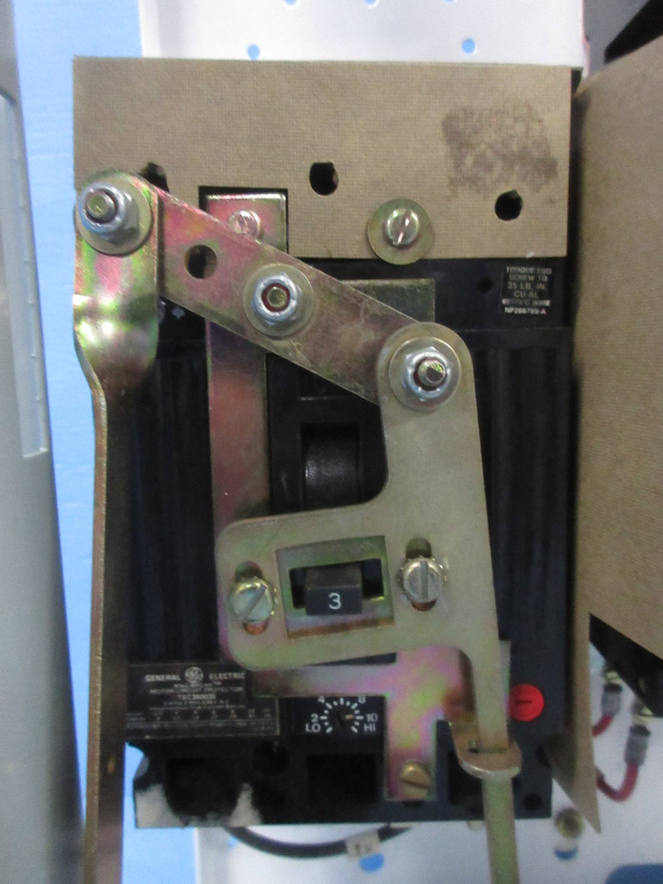 General Electric GE 8000 Size 1 Starter 3 Amp Breaker Type 18" MCC Bucket 3A TEC (TK4180-33)