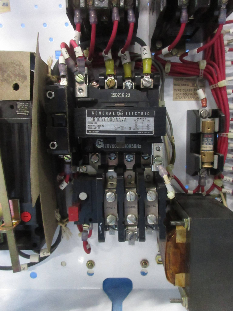 General Electric GE 8000 Size 1 Starter 3 Amp Breaker Type 18" MCC Bucket 3A TEC (TK4180-33)