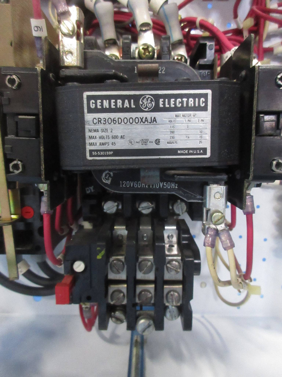GE 8000 Size 2 Starter 30 Amp Breaker Type 18" MCC Bucket 30A General Electric (TK4184-17)