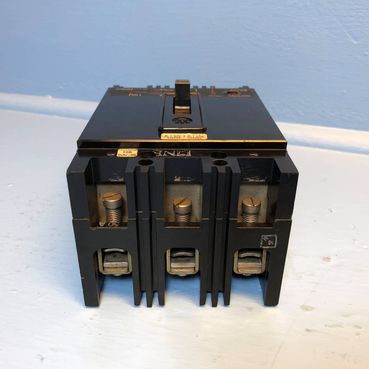 Westinghouse FB3480MRL 50A Circuit Breaker 480/600V 3P Type FB 160-480A 50 Amp (EM2971-1)