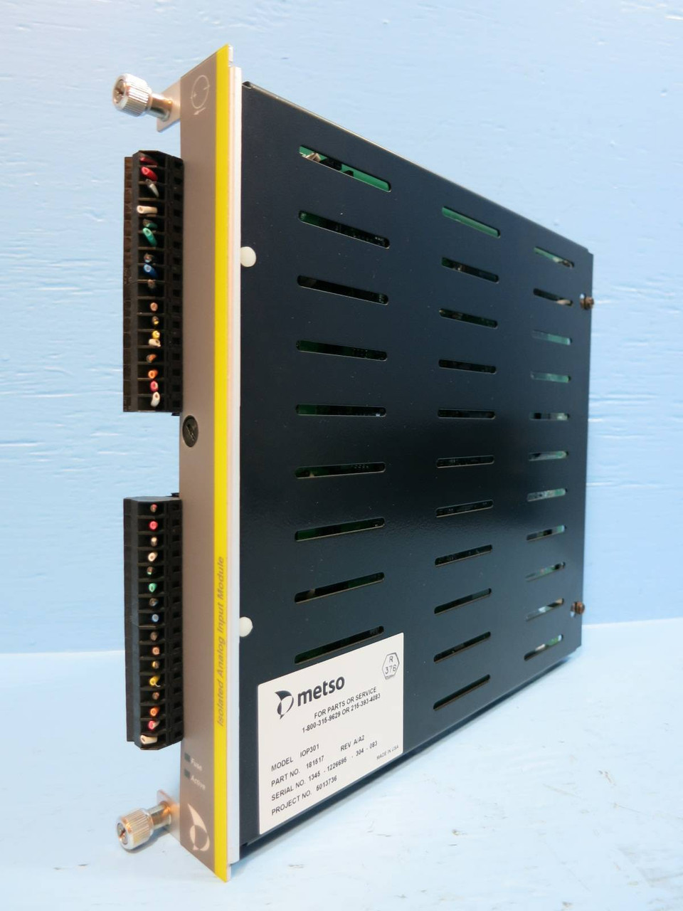 Image of Valmet Metso Automation IOP301 181517 Rev A/A2 Isolated Analog Input Module PLC