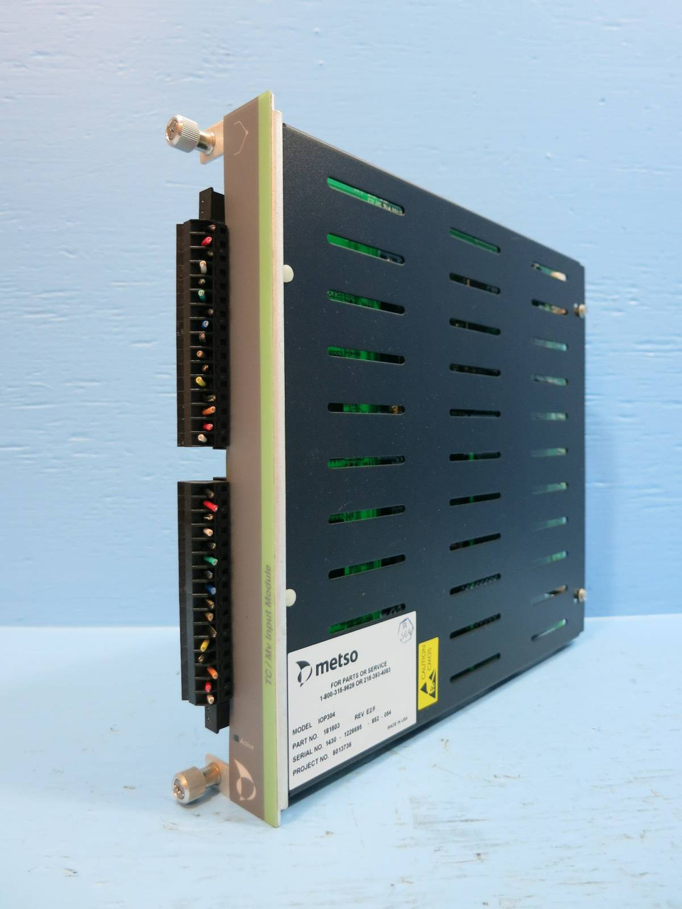 Image of Valmet Metso Automation IOP304 181503 Rev E2/F TC/Mv Input Module PLC IOP 304 In