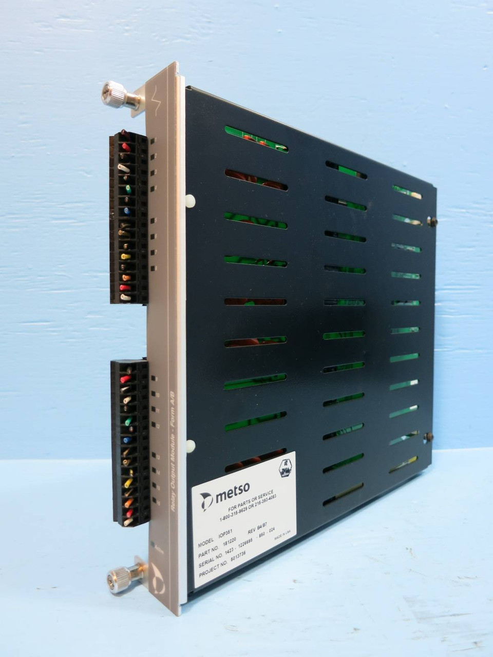Image of Valmet Metso Automation IOP351 181220 Rev B4/B7 Relay Output Module PLC Out