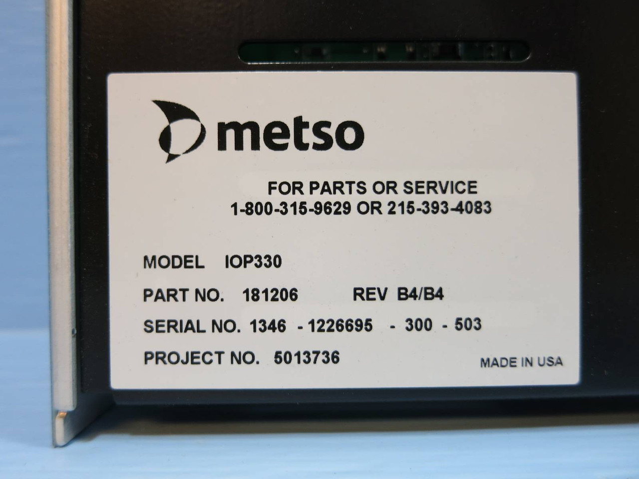 Valmet Metso Automation IOP330 181206 Rev B4/B4 Digital Input Module DC 24V (NP2011-566)