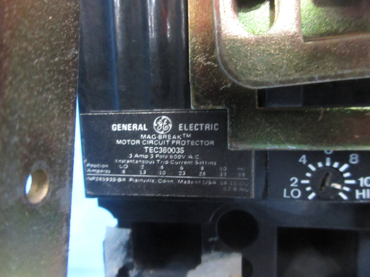 GE 8000 Size 1 Reversing Starter 3 Amp Breaker 24" MCC Bucket 3A FVR CR309 (TK4190-140)