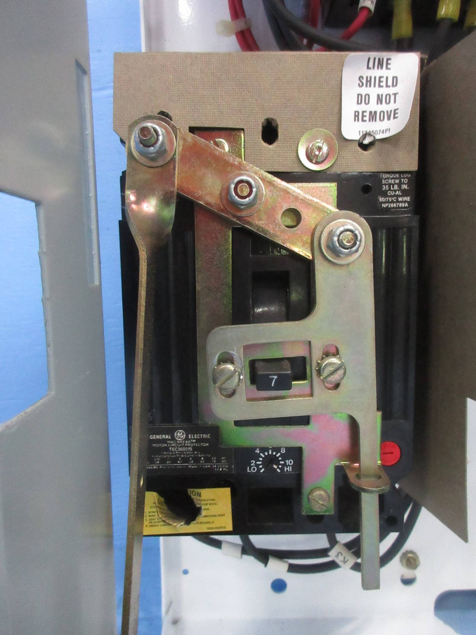General Electric GE 8000 Size 1 Reversing Starter 7 Amp Breaker 24" MCC Bucket (TK4191-61)