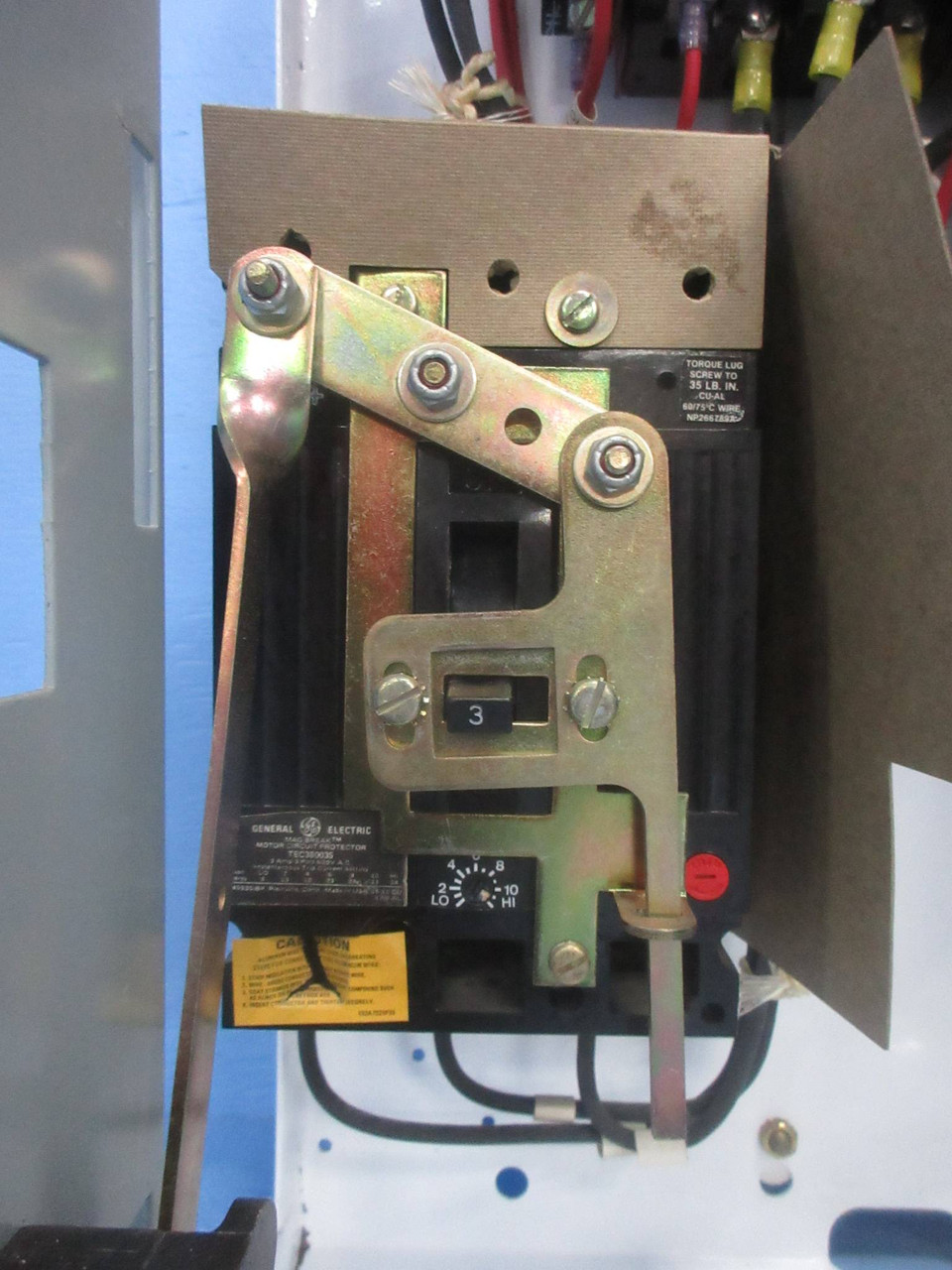 General Electric GE 8000 Size 0 Reversing Starter 3 Amp Breaker 24" MCC Bucket (TK4189-2)