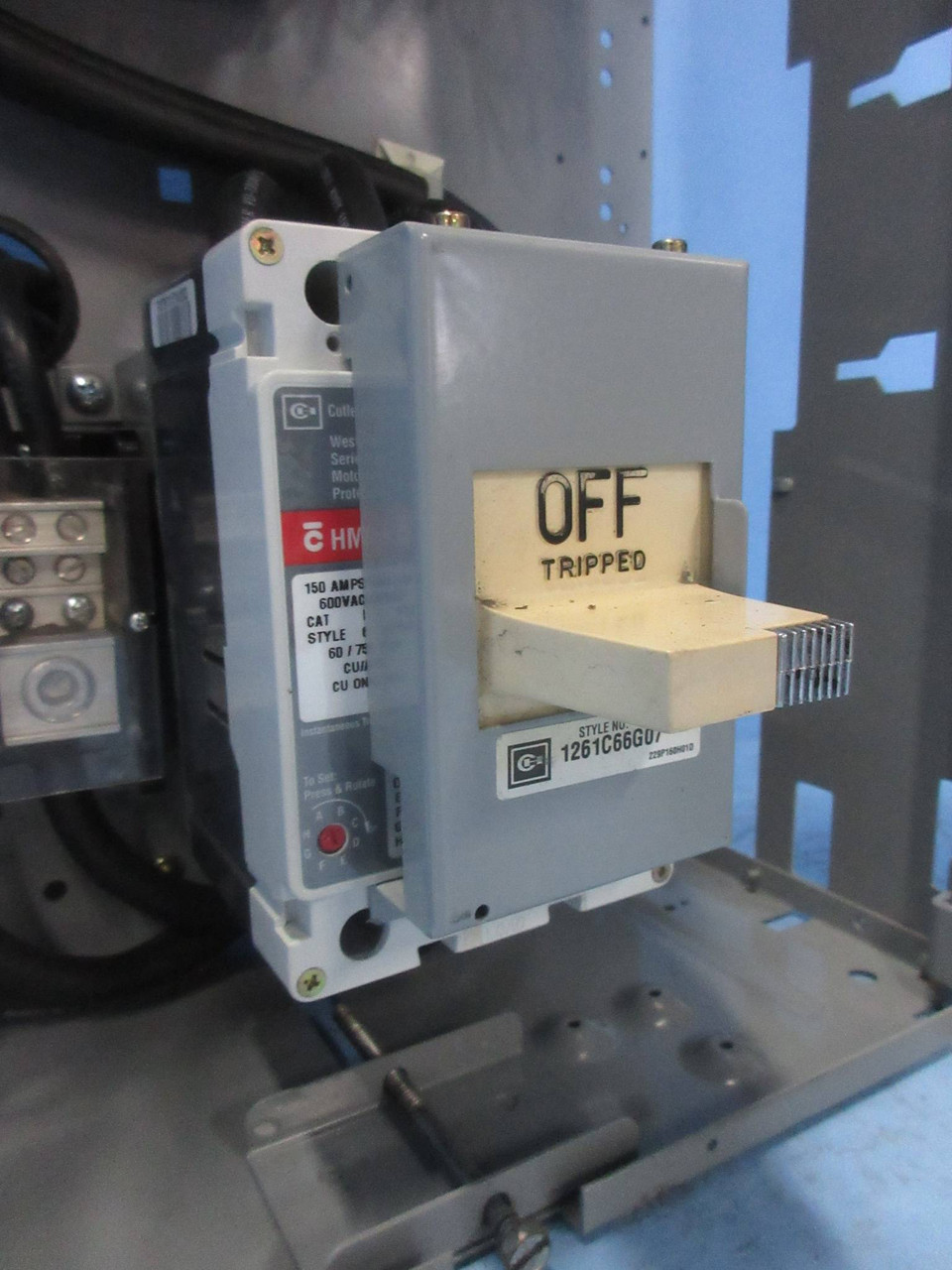 GE 8000 Size 4 Starter 150 Amp Breaker Type 30" MCC Bucket HMCP CR306F0 150A (TK4195-12)