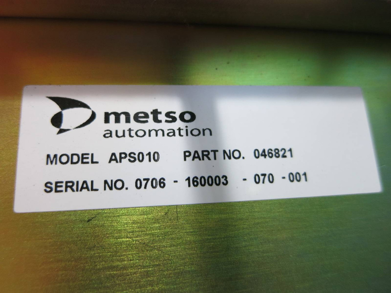 Valmet Metso Automation APS010 046821 CCI PLC Rack Chassis 6 Slot Power Supply (NP2023-7)