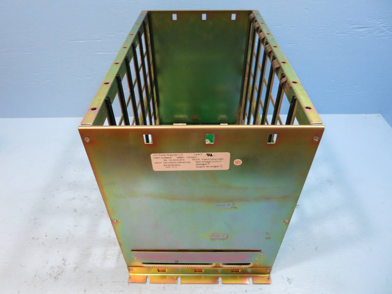 Valmet Metso Automation APS010 046821 CCI PLC Rack Chassis 6 Slot Power Supply (NP2023-7)