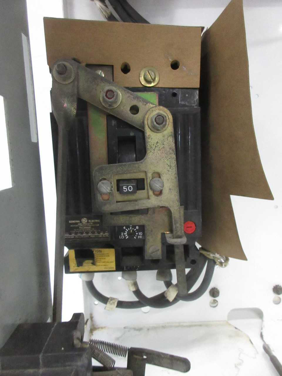 General Electric GE 8000 Size 2 Reversing Starter 50 Amp Breaker 30" MCC Bucket (TK4201-11)