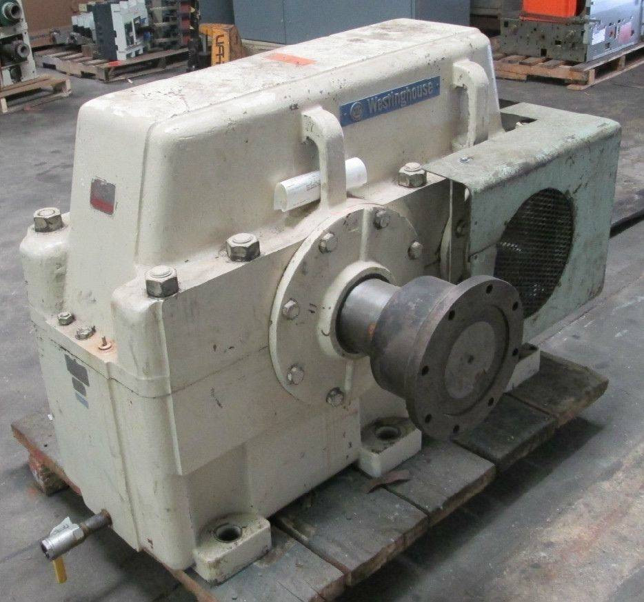 Westinghouse Nuttall S18F 600 HP 77/28 Ratio 343 RPM Gear Reducer 80R18959 (EBI3299-1)