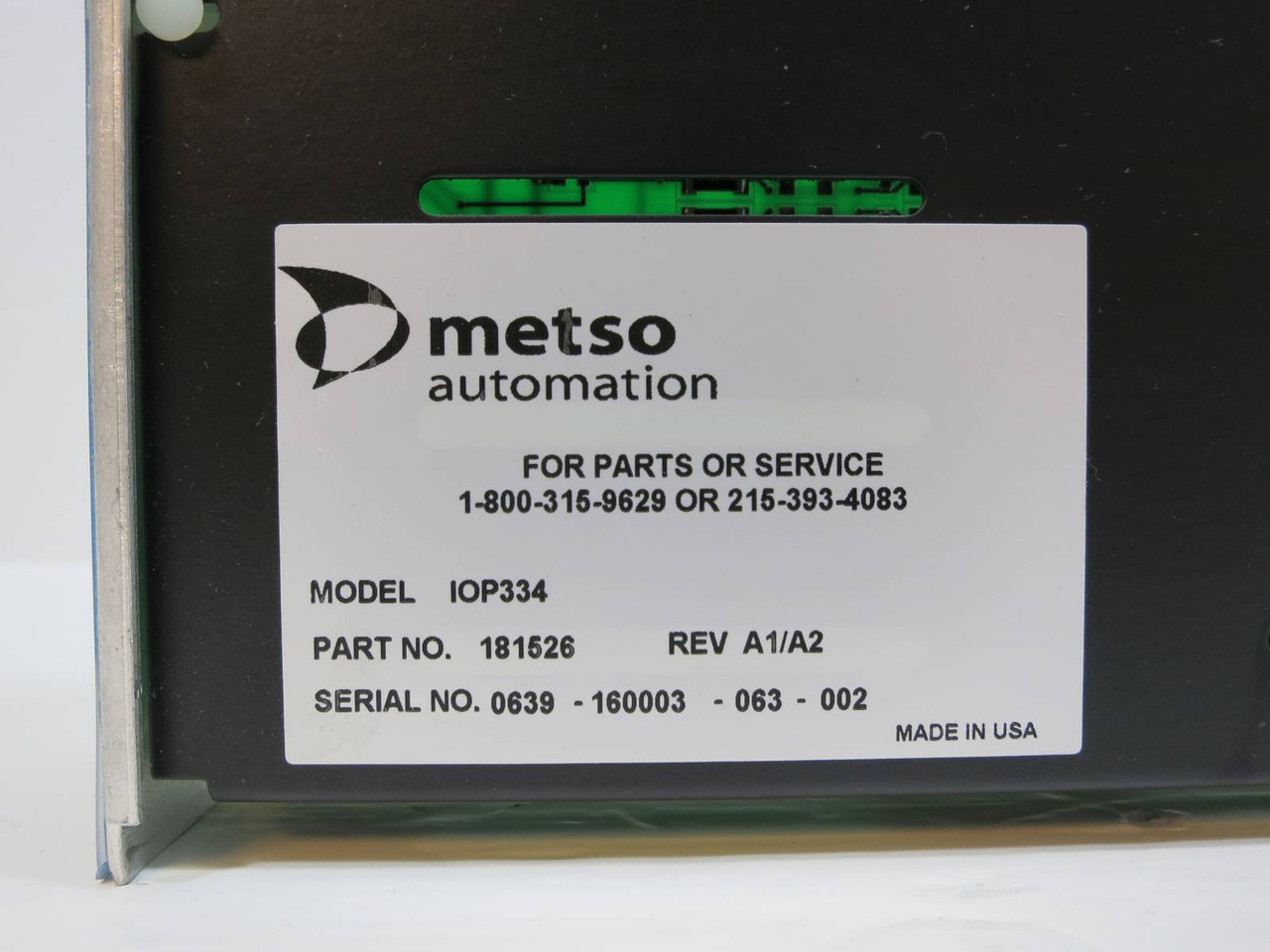 Valmet Metso Automation IOP334 181526 Rev A1/A2 24 Isolated Digital Input Module (NP2039-12)