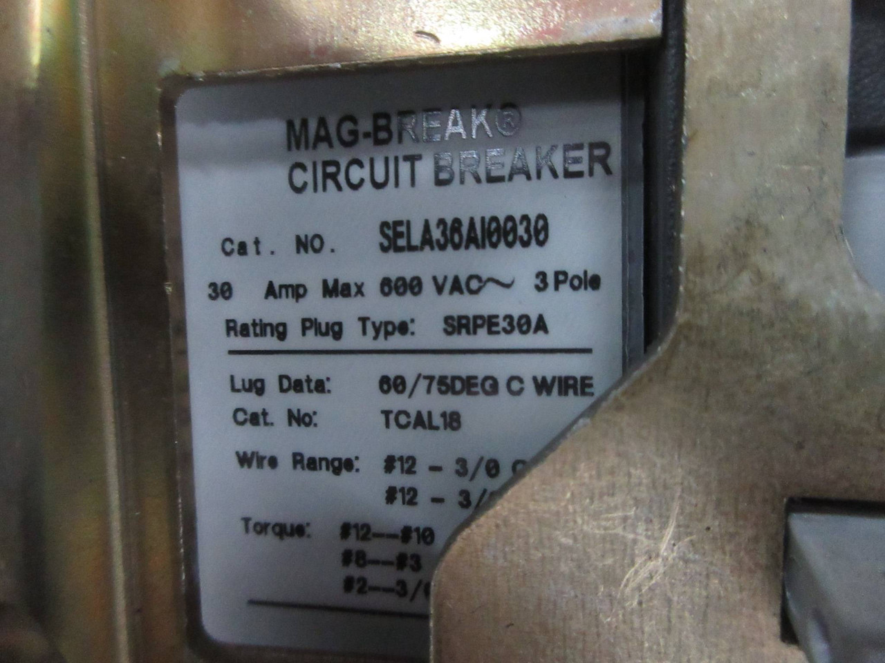 General Electric GE 8000 24" Reversing Size 1 Starter 20 Amp Breaker MCC Bucket (TK4224-2)