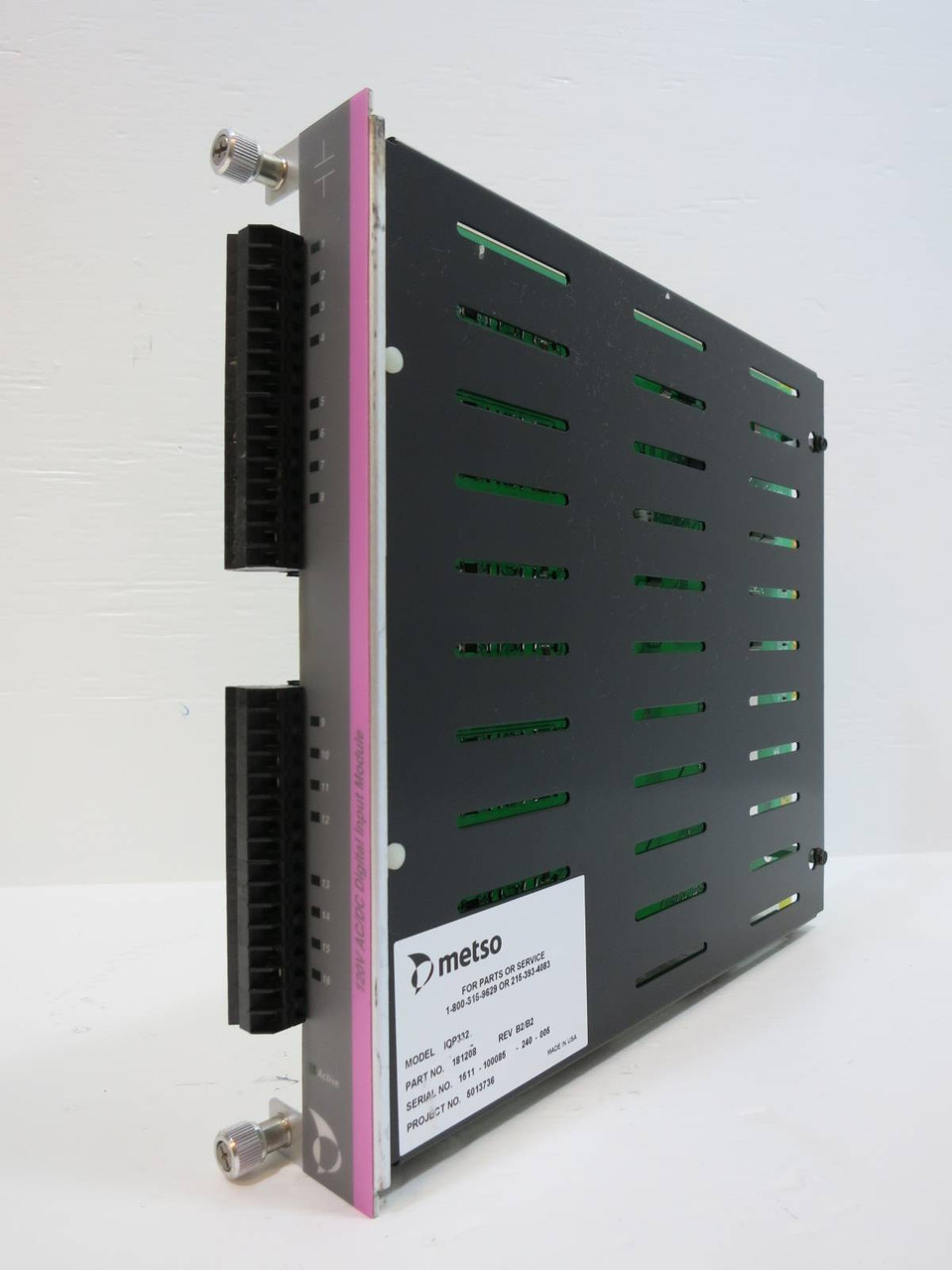 Valmet Metso Automation IOP332 181208 Rev B2/B2 Digital Input Module AC/DC 120V (NP2040-4)