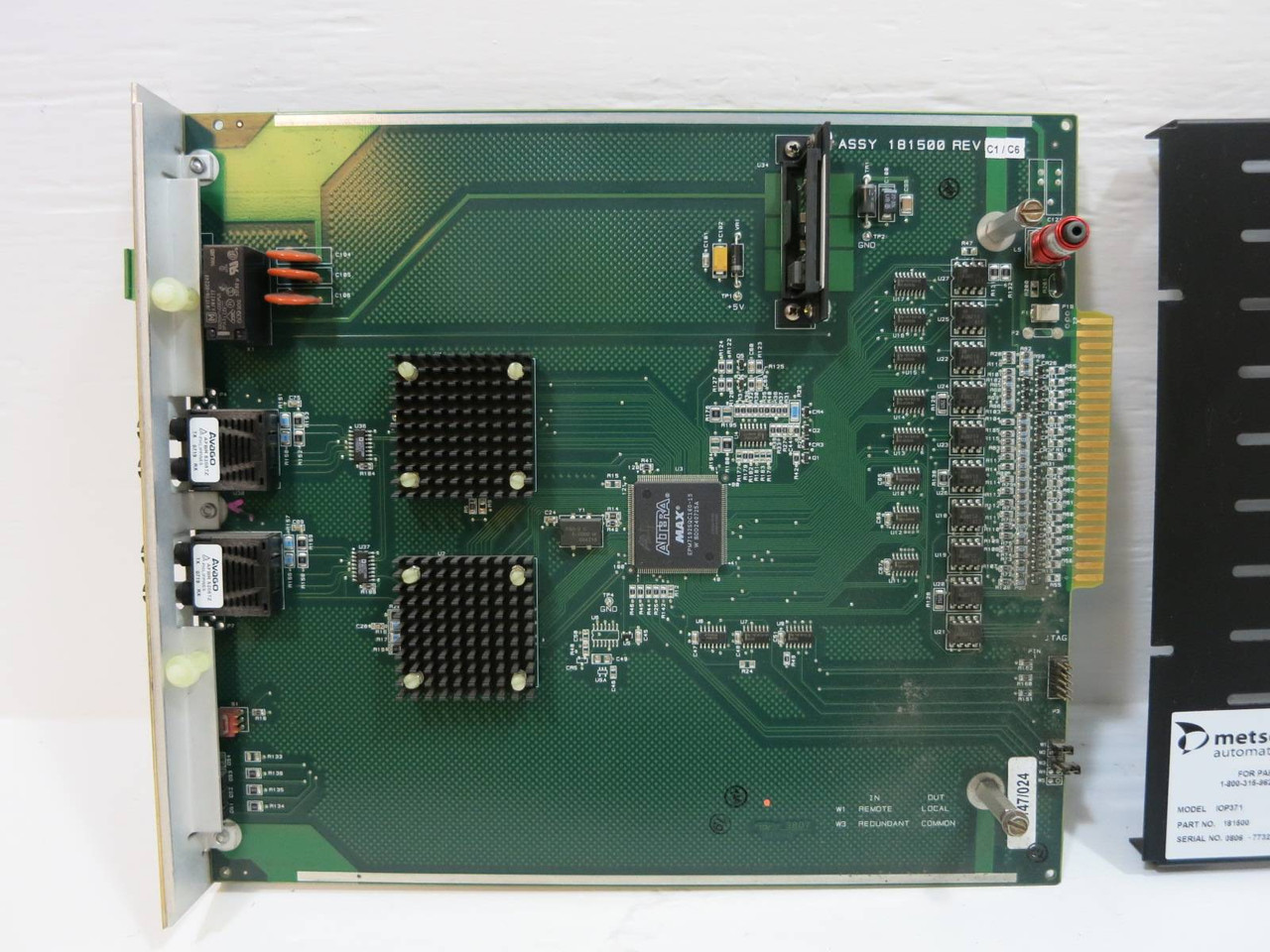 Valmet Metso Automation IOP371 181500 Rev C1/C6 I/O Bus Extender Module PLC (NP2049-1)