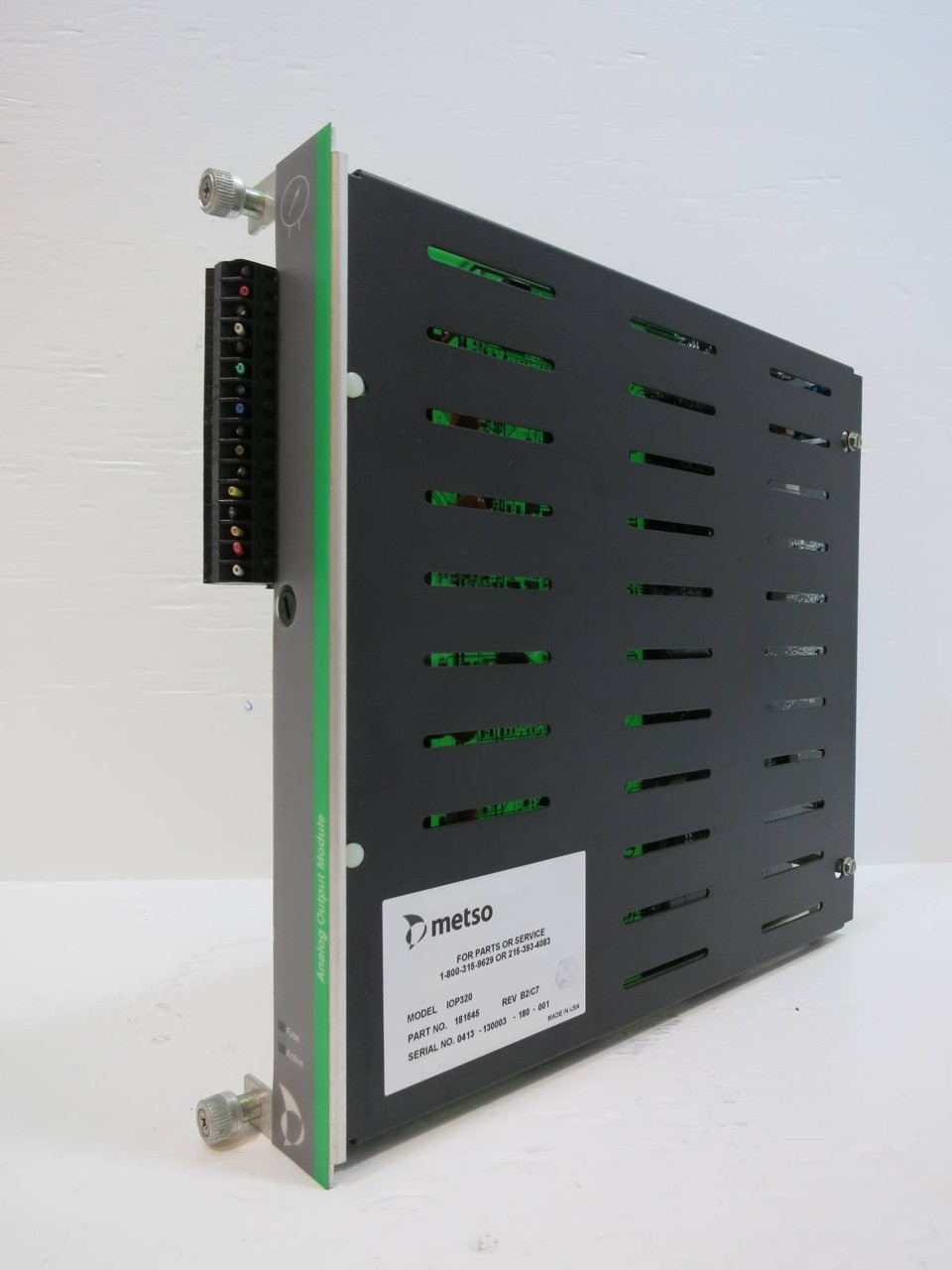 Image of Valmet Metso Automation IOP320 181545 Rev B2/C7 Analog Output Module PLC IOP 320