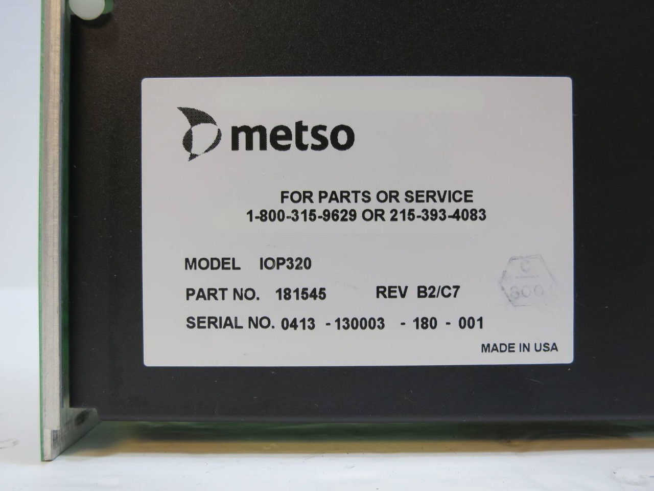 Valmet Metso Automation IOP320 181545 Rev B2/C7 Analog Output Module PLC IOP 320 (NP2043-1)