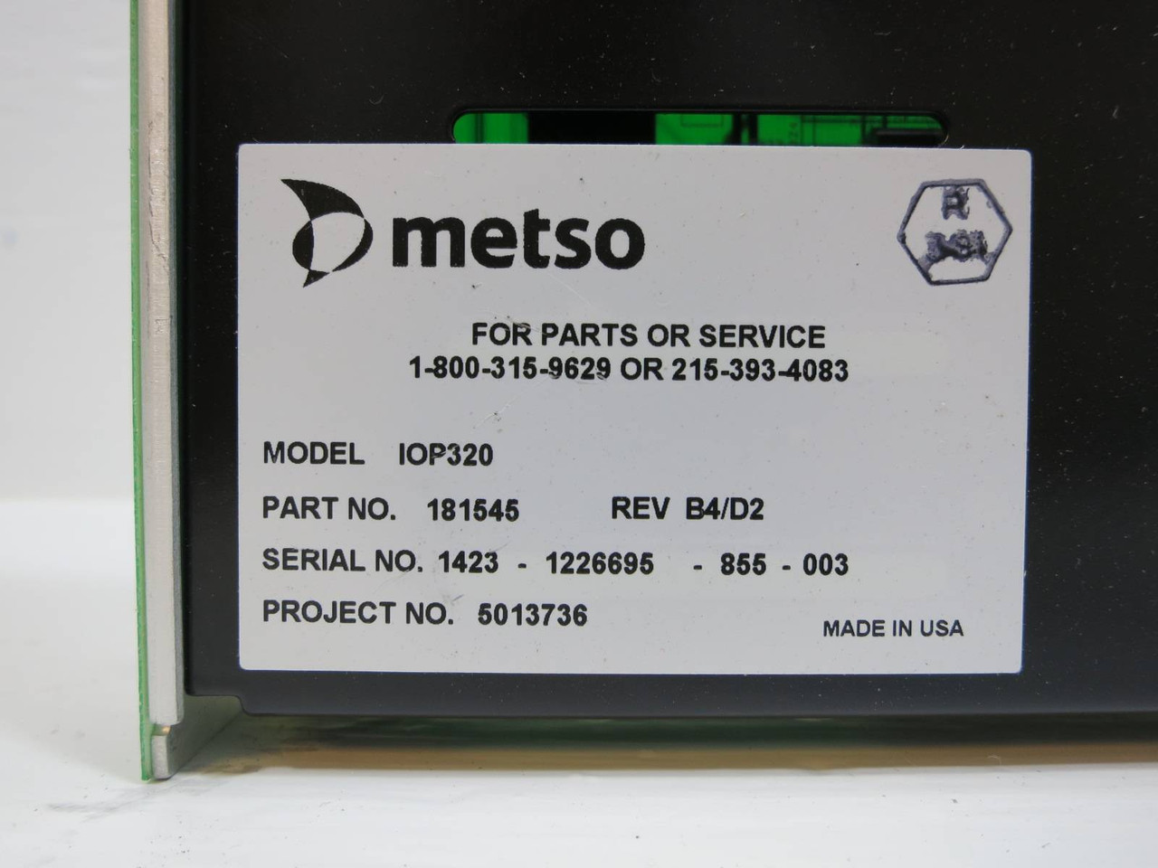 Valmet Metso Automation IOP320 181545 Rev B4/D2 Analog Output Module PLC IOP 320 (NP2044-15)