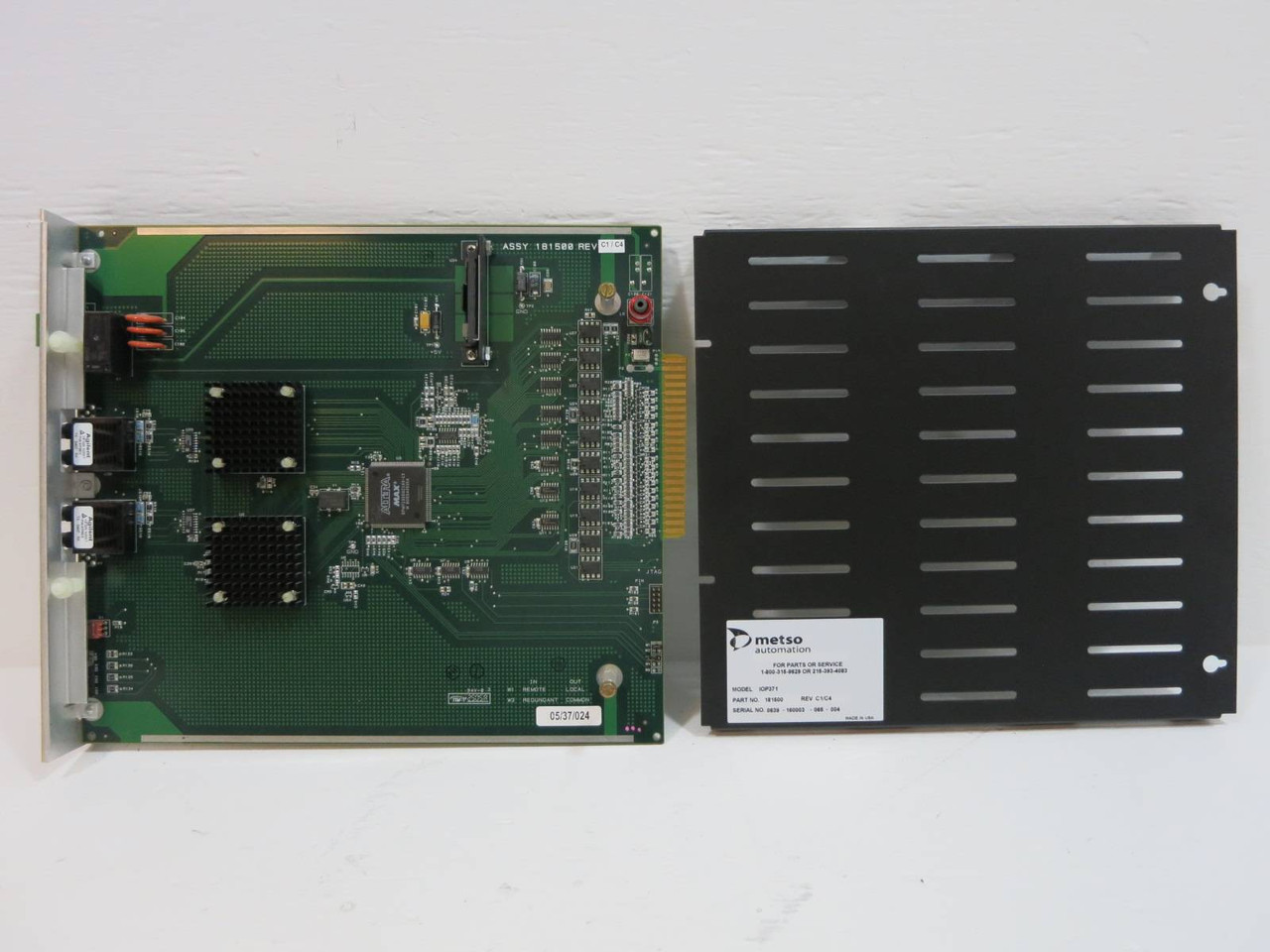 Valmet Metso Automation IOP371 181500 Rev C1/C4 I/O Bus Extender Module PLC (NP2050-4)